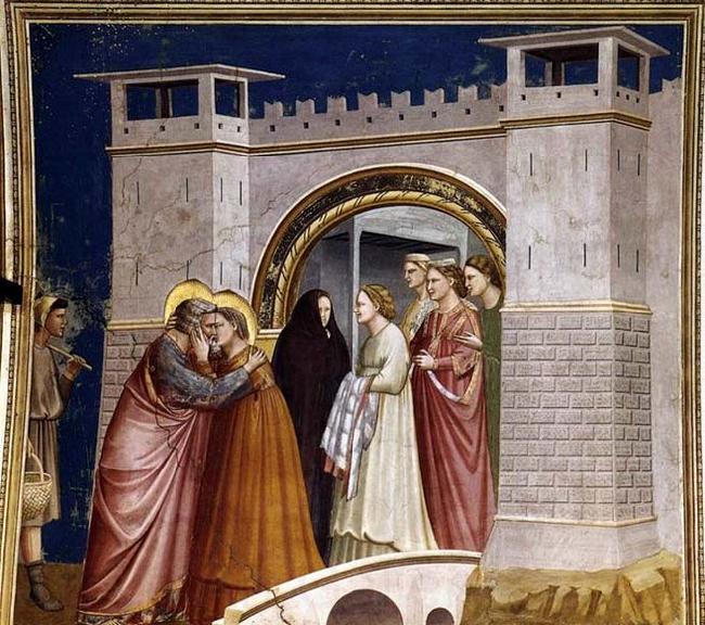 GIOTTO di Bondone Meeting at the Golden Gate Germany oil painting art